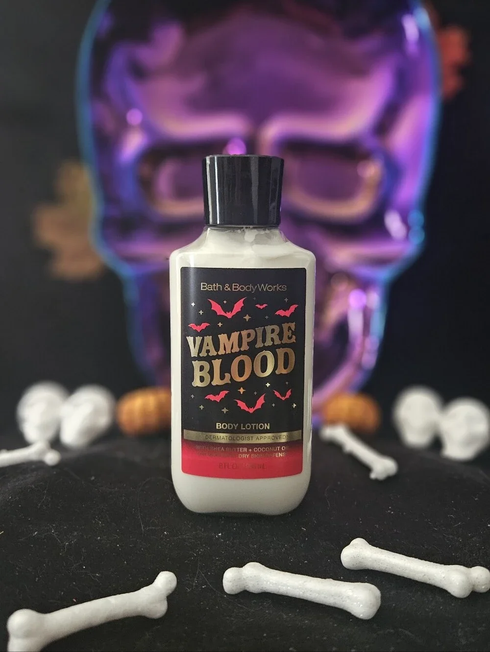 NWT Bath & Body Works Vampire Blood Body Wash & Lotion - Black, Red, Gold